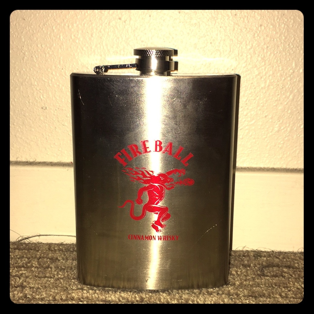 Fireball Whisky 8oz Flask